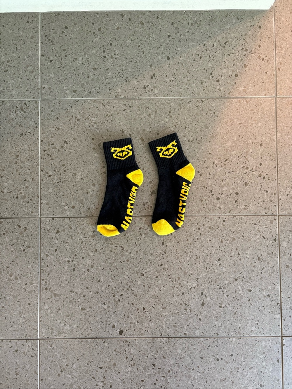 Nasty Pig - Black & Yellow Athletic Crew Socks (Small to Medium fit) - Picture 2 of 4